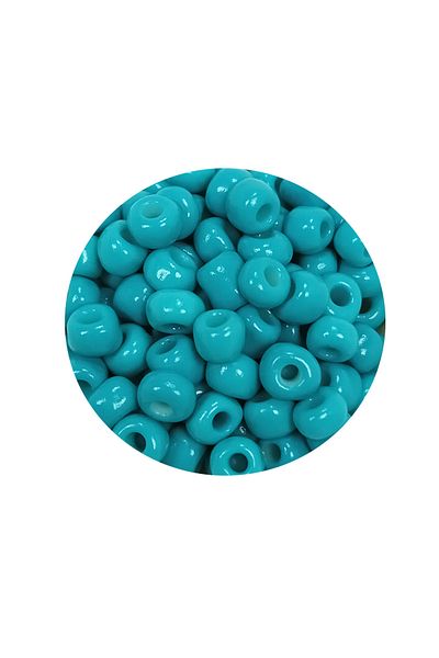 STUMBANNG Cast Glass Sand Beads Large Size (6/0) 4 mm - 20 Grams - Cyan Green - Bnc082
