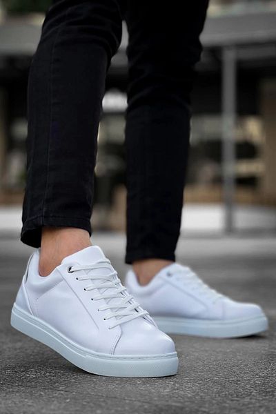 TB Terzi Bey Tb-Bx1 Tailor Bey White Skin High White Sole Casual Men's Shoes