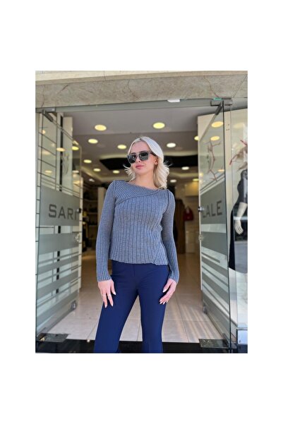 Unique Обтягуючий світшот з трикотажним коміром