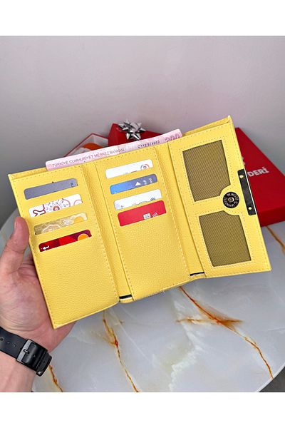 patideri Large Women's Wallet with Zipper Coin Compartment