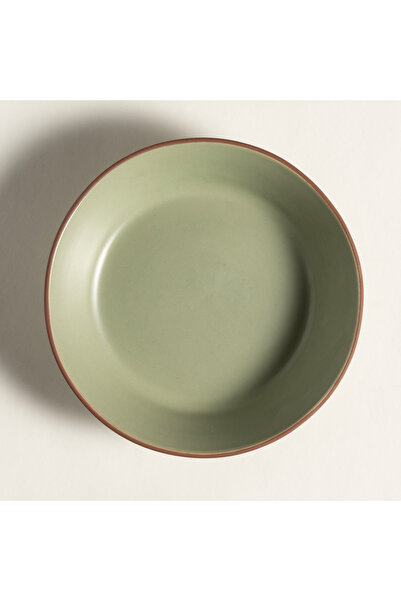 Zsa Zsa Zsu Lılıng Renkli Kil Çukur Tabak 20 Cm Yeşil