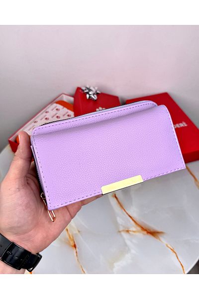 patideri Large Women's Wallet with Zipper Coin Compartment