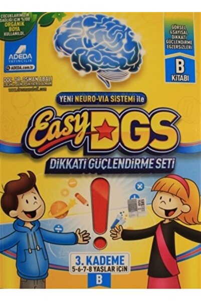 Adeda Yayınları Easy Dikkati Güçlendirme Seti 5/8 Yaş B