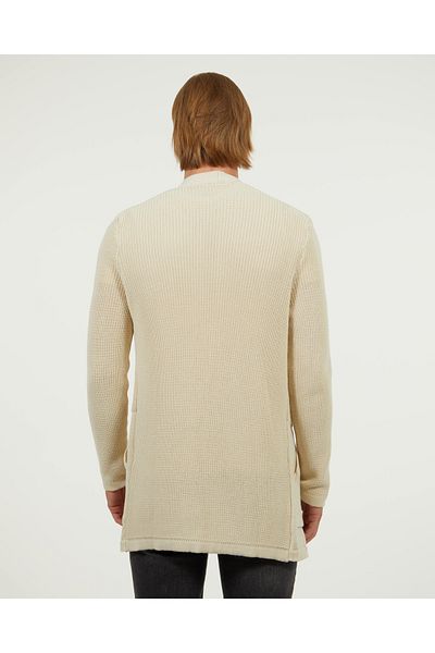 elkumoda Ζακέτα πλεκτή με γιακά σάλι χαλαρής εφαρμογής - Μη παλτό, διπλή τσέπη, βαμβακερή εποχιακή ζακέτα