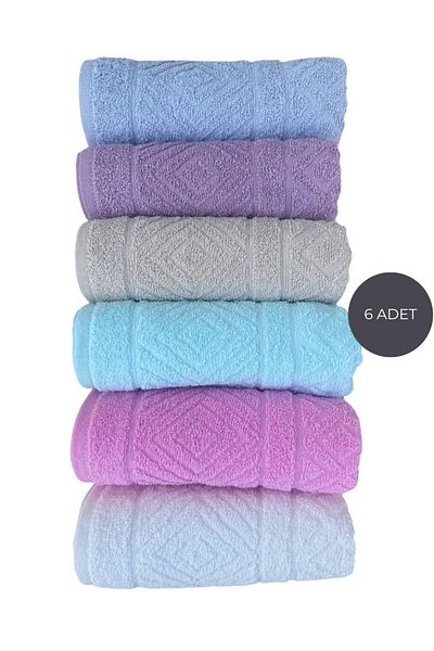 Sudem Home Collection 50*90 cm 100% Cotton Soft Hand Towels - 3Pcs, 6Pcs and 12Pcs Prism