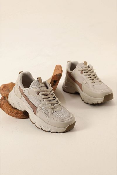 Moda Kadıköy ΓΥΝΑΙΚΕΙΑ ΠΑΠΟΥΤΣΙΑ SNEAKER ΜΠΕΖ ΒΙΖΟΝ