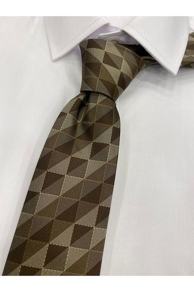 Sarar WOVEN FABRIC PATTERNED COFFEE TIE