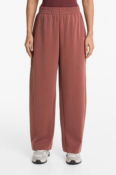 Oysho Brushed straight-leg trousers with modal