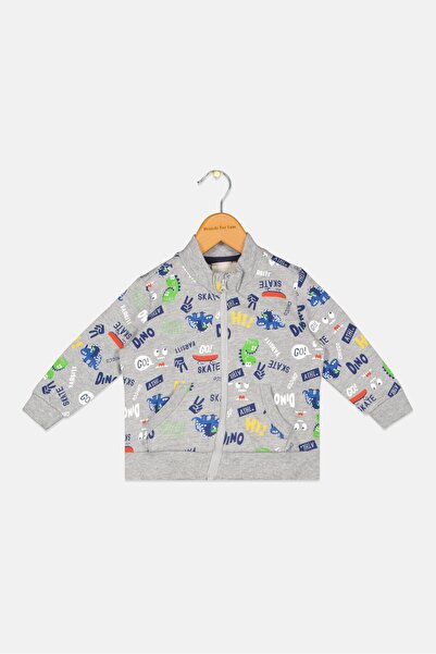 Chicco سترة مطبوعة بالكامل بأكمام طويلة وياقة مستديرة للأولاد الصغار، باللون ...