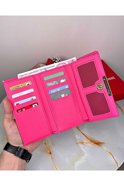 patideri Women's Large Wallet with Zipper Coin Compartment