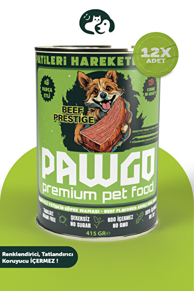 Beef Prestige | Sığır Etli | 400g X 12 | Parça Etli | Köpek Yaş Mama
