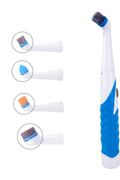 Forever 4'ü 1 Arada Çoklu Fırça Başlıklı Pilli Sonic Temizleme Fırçası