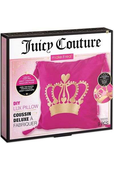 Juicy Couture DIY Deluxe Pillow with Gems & Tassels 4464