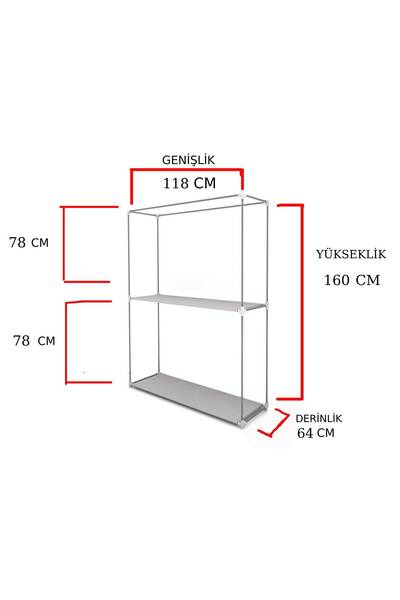 Burak Çelik Borulu Siyah Yorgan Hurcu Bez Dolap Yüklük