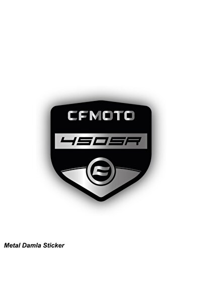 Motiker CFMOTO 450SR METAL DAMLA STICKER ETİKET MODELİ