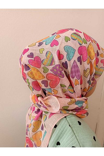 EMKSHOP Children's Headscape Scarf 100% Cotton Produced Lightweight Sweatproof (80 * 80 cm)