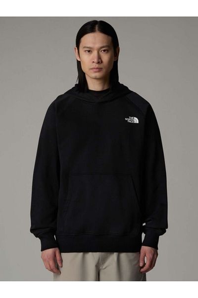THE NORTH FACE Ανδρικό φούτερ The North Face Raglan Redbox Hoodie nse μαύρο