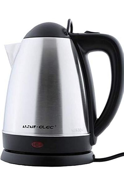 ALSAIF Al Saif Electric Kettle 2.5 Liter 1800 Watts, Silver,black, 91613/25