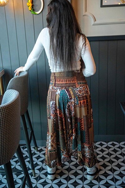 Miss Boheme Etnik Desenli Harem Gipe Bel Detaylı Şalvar