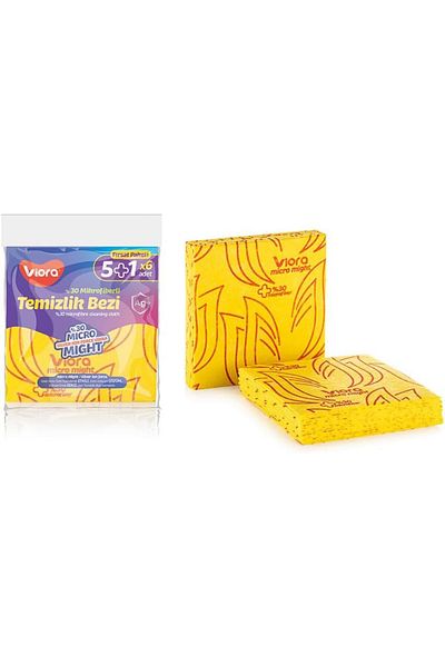 STOREMAX 6 Pack 30% Silver Ion Odor Storing Cleaning Cloth 35 * 34cm, Micromight Silver Ion Force Clean