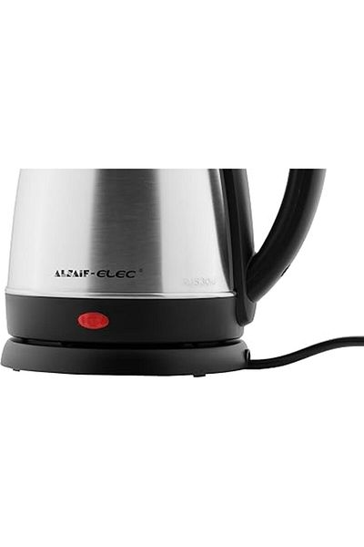 ALSAIF Al Saif Electric Kettle 2.5 Liter 1800 Watts, Silver,black, 91613/25