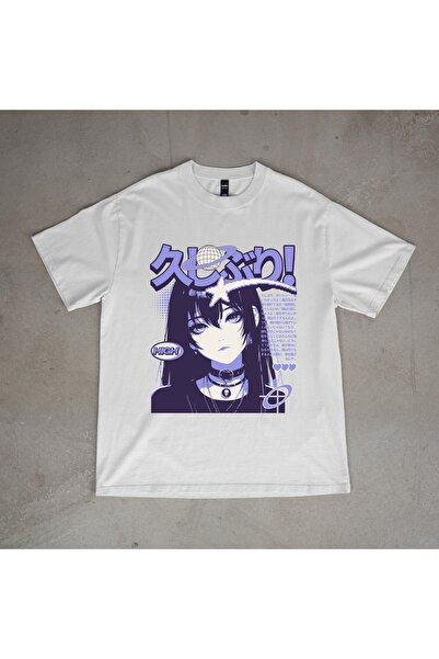 Vordevia Y2K Ljubičasta majica sa ženskim printom