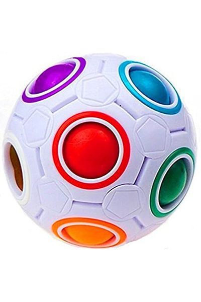 STOREMAX Mu-Artshop -Kingcube Yj Rainbow Ball Magic Cube with Plastic Case Puzzle Tnca 871301