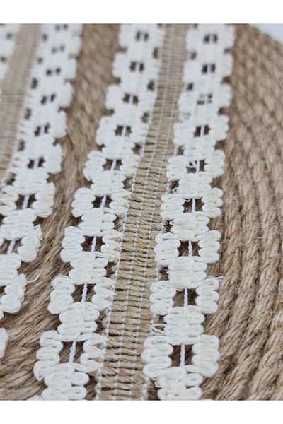 Esteks Dantel ve Tekstil Aksesuarları 5 Meters Decorative Jute and Cotton Stripe
