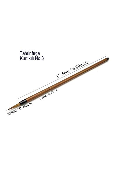 Sanathobi Driving Brush Wolf Hair No:3, China, Ceramic, Gild, Miniature, Painting, Hobby Works-1 Pcs