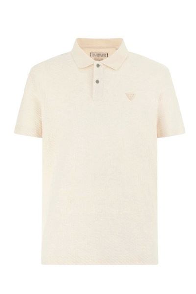 Guess Small Triangle Ss Polo Men's Beige T-Shirt M5Rp01Kclq2-G9L9