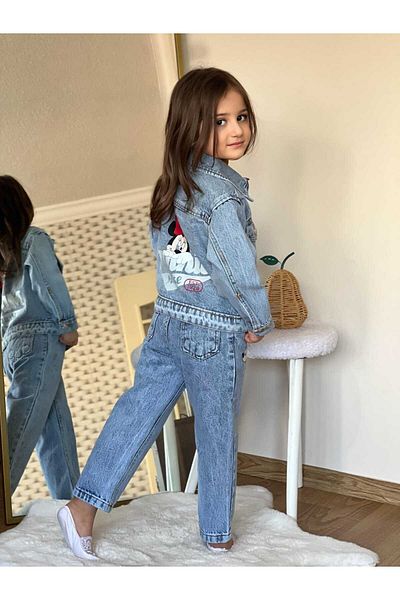 CoolCix New Season Minnie Printed Jacket and Pants 2-Piece Suit