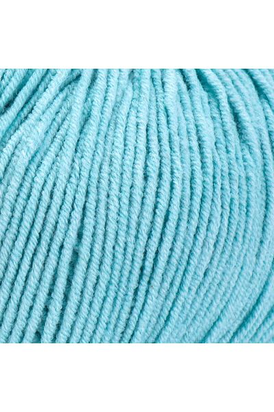 Prestij Boncuk Yarnart Jeans Light Turquoise Πλεκτό Χέρι Σχοινί 81
