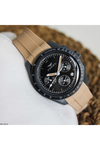 FERRO Fm11401X Unisex Wrist Watch with Silicone Band