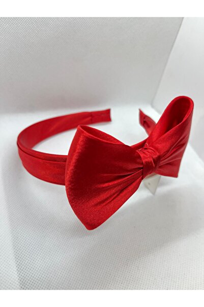 Çınar Aksesuar Red Satin Maternity and Maternity Crown - Big Bow Model (New)