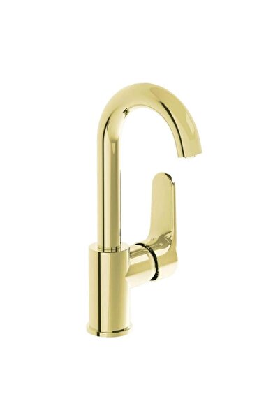 VitrA Root Round Döner Borulu Lavabo Bataryası Altın A4275423