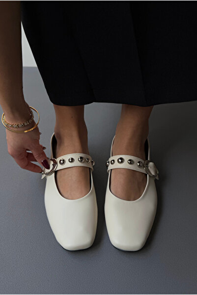 Mupa Shoes Beige Women's Ballerinas