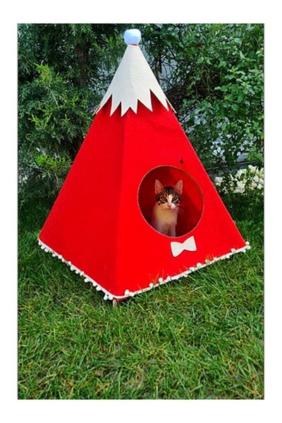 SENNEDİLERSEN Uludag Cat House and Tent - Vavahşaptasarım with Catnip