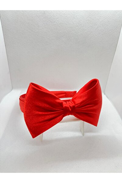 Çınar Aksesuar Red Satin Maternity and Maternity Crown - Big Bow Model (New)