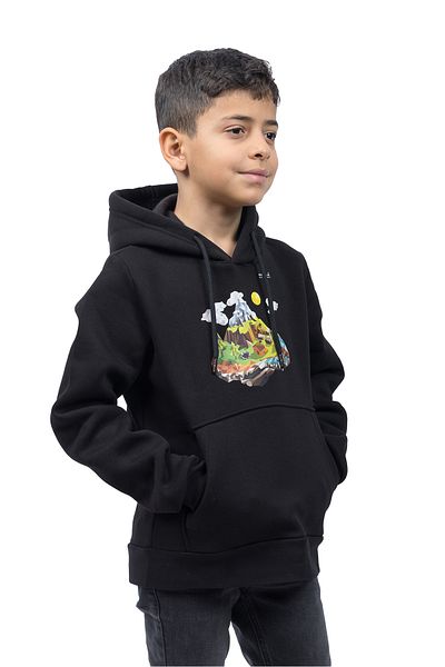 Huğlu Black Farm Theme Kids Hooded Sweatshirt