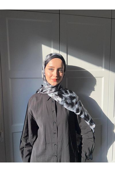 Modakaşmir Şal mătăsos cu model Safari