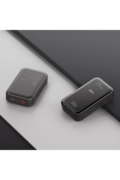 Juo 10000 mAh 33W LED Watt Amper Göstergeli USB-A + Type-C Powerbank Taşınabilir Hızlı Şarj Cihazı