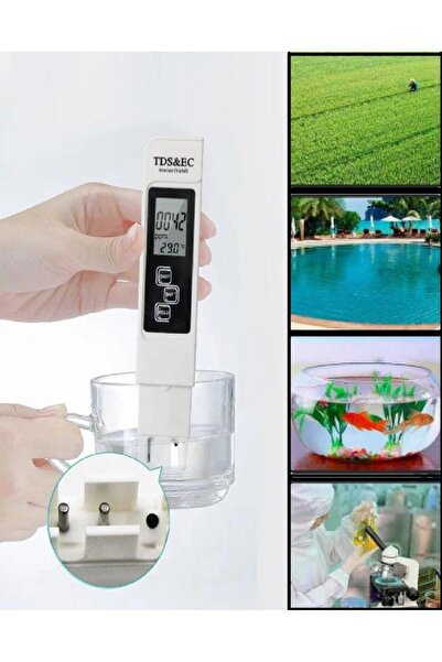 Terminatör Termometre  Kaliteli Su İletkenlik Test Cihazı Topraksız Tarım Tds...