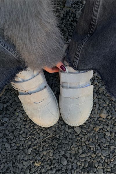 Mupa Shoes Pantofi sport de damă BEIGE SUEDE