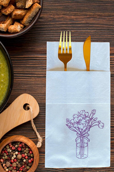 loyderlena 16 منديل مطبوع من لوكس - مقاس 48 × 48 سم، منديل عرض بنمط الأزهار م...