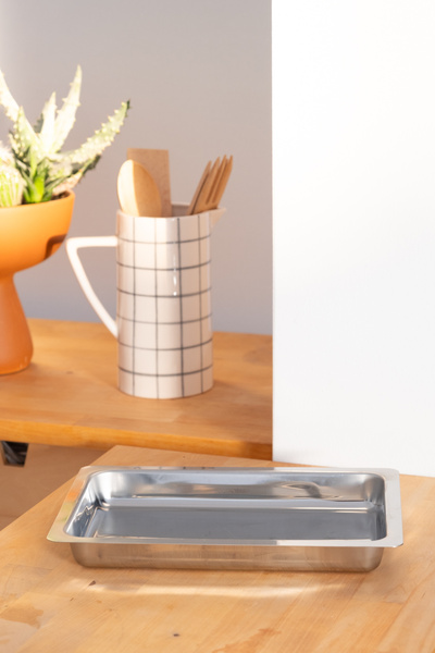 Beige & Stone Stainless Steel Appetizer Tub