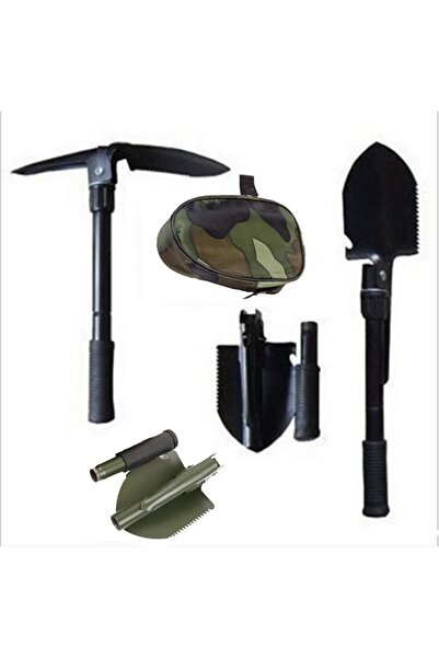 Onetick Kamp Doğa Pusulalı Katlanır Portatif Kazma Kürek Seti