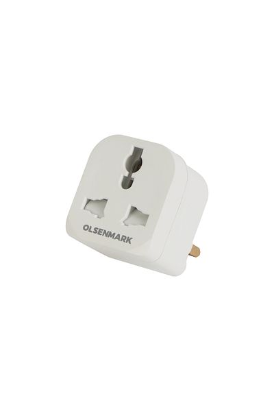 Olsenmark UK Pin to Universal Adaptor Plug- OMES1887/ PP Housing, Copper Parts and Pin