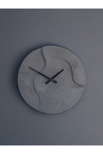 Ghogol Home Минималистичен бетонен стенен часовник - 40 см