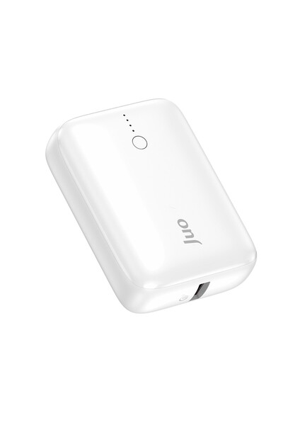 Juo 10000 mAh 22.5W USB-A + USB-C Powerbank Taşınabilir Hızlı Şarj Cihazı Beyaz