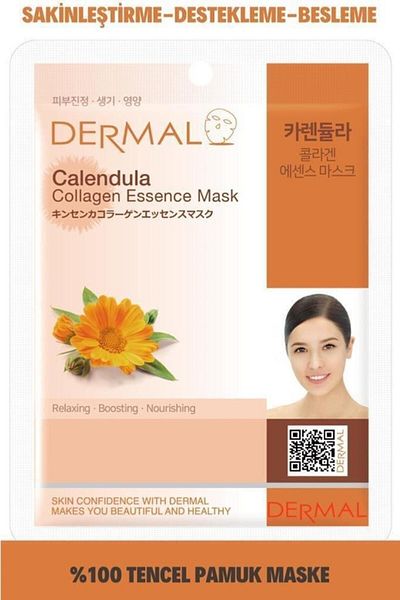 Dermal 10 Calming and Nourishing Collagen Mask with Calendula Extract